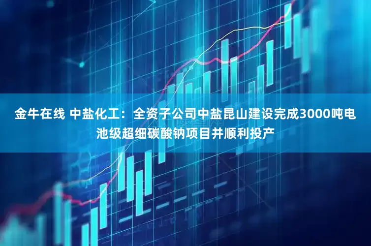 金牛在线 中盐化工：全资子公司中盐昆山建设完成3000吨电池级超细碳酸钠项目并顺利投产